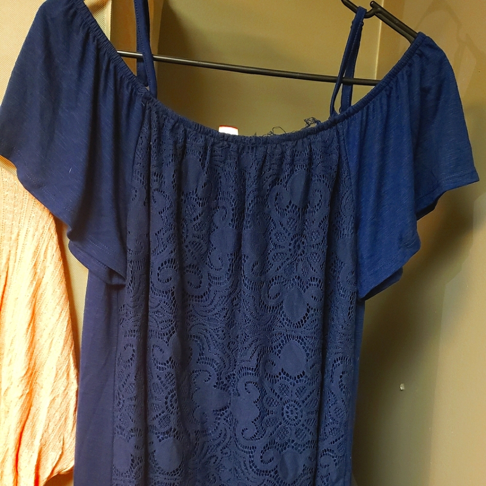 Ambiance Apparel, Lg, Navy Blue